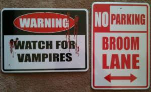 Halloween signs